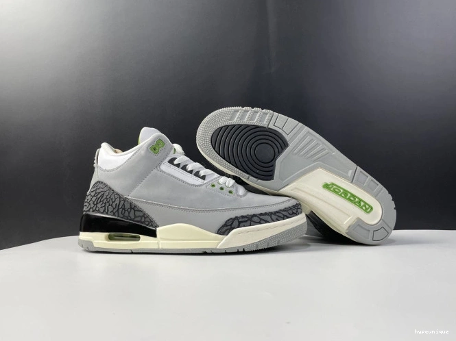 HYPE Air Chlorophyll Retro 3 Jordan 136064-006 0801
